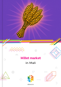 Millet market in Mali