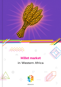 Millet market in Western Africa