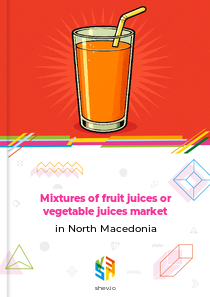 Mixtures of fruit juices or vegetable juices market in North Macedonia