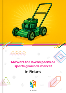 Mowers for lawns parks or sports grounds market in Finland