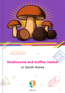 Mushrooms and truffles market in South Korea
