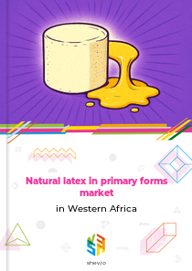 Natural latex in primary forms market in Western Africa