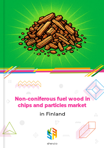 Non-coniferous fuel wood in chips and particles market in Finland