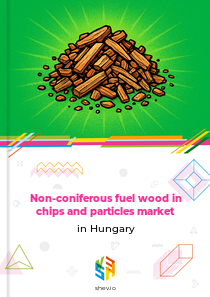 Non-coniferous fuel wood in chips and particles market in Hungary