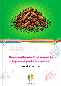 Non-coniferous fuel wood in chips and particles market in Romania