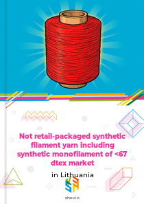 Not retail-packaged synthetic filament yarn including synthetic monofilament of <67 dtex market in Lithuania