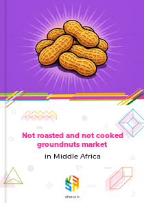 Not roasted and not cooked groundnuts market in Middle Africa