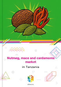 Nutmeg, mace and cardamoms market in Tanzania