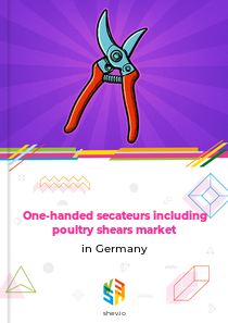 One-handed secateurs including poultry shears market in Germany