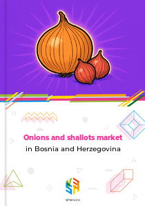 Onions and shallots market in Bosnia and Herzegovina