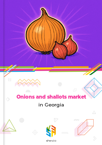Onions and shallots market in Georgia