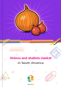 Onions and shallots market in South America