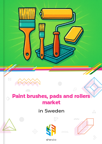 Paint brushes, pads and rollers market in Sweden