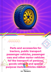 Parts and accessories for tractors, public transport passenger vehicles, passenger cars and other motor vehicles for the transport of persons, goods vehicles and special purpose motor vehicles market in Spain