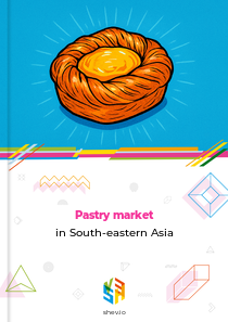 Pastry market in South-eastern Asia