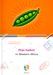 Peas market in Western Africa
