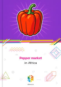 Pepper market in Africa
