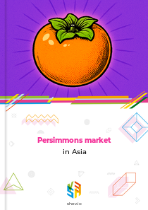 Persimmons market in Asia