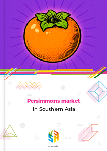 Persimmons market in Southern Asia