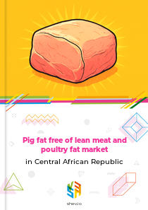 Pig fat free of lean meat and poultry fat market in Central African Republic