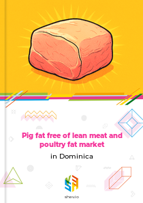 Pig fat free of lean meat and poultry fat market in Dominica