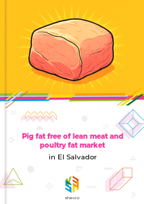 Pig fat free of lean meat and poultry fat market in El Salvador