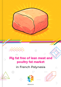 Pig fat free of lean meat and poultry fat market in French Polynesia