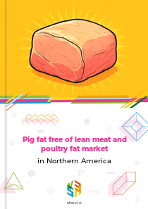 Pig fat free of lean meat and poultry fat market in Northern America