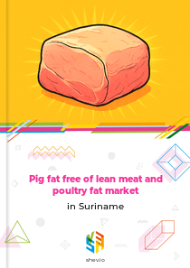 Pig fat free of lean meat and poultry fat market in Suriname