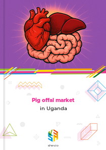 Pig offal market in Uganda