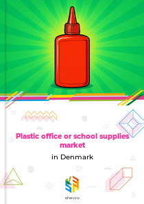 Plastic office or school supplies market in Denmark