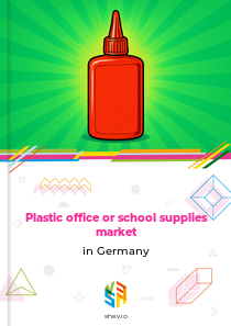 Plastic office or school supplies market in Germany
