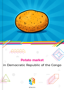 Potato market in Democratic Republic of the Congo