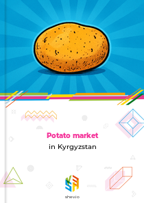 Potato market in Kyrgyzstan