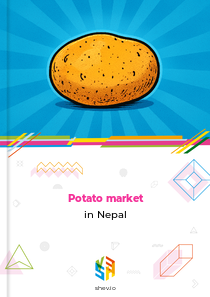 Potato market in Nepal