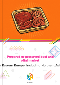 Prepared or preserved beef and offal market in Eastern Europe (including Northern Asia)