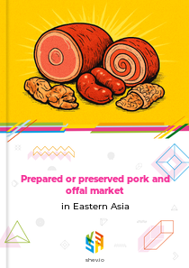 Prepared or preserved pork and offal market in Eastern Asia