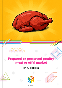 Prepared or preserved poultry meat or offal market in Georgia