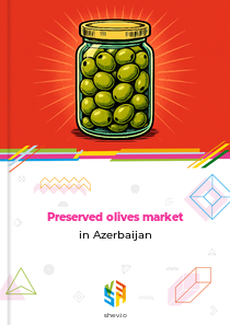 Preserved olives market in Azerbaijan