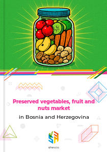 Preserved vegetables, fruit and nuts market in Bosnia and Herzegovina