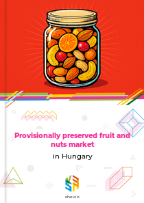 Provisionally preserved fruit and nuts market in Hungary