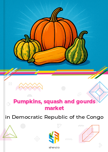 Pumpkins, squash and gourds market in Democratic Republic of the Congo