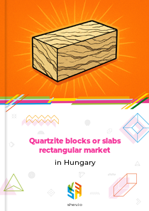 Quartzite blocks or slabs rectangular market in Hungary