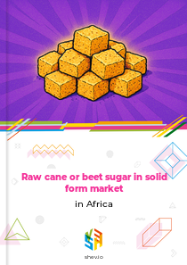 Raw cane or beet sugar in solid form market in Africa