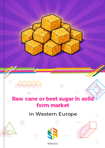 Raw cane or beet sugar in solid form market in Western Europe