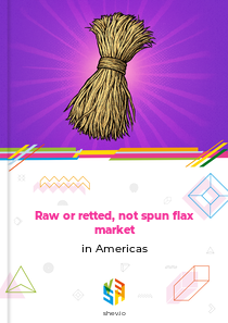 Raw or retted, not spun flax market in Americas