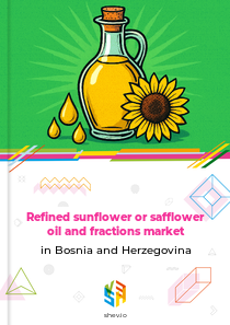 Refined sunflower or safflower oil and fractions market in Bosnia and Herzegovina