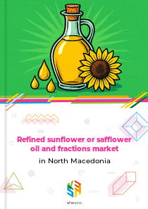 Refined sunflower or safflower oil and fractions market in North Macedonia