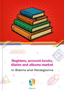 Registers, account books, diaries and albums market in Bosnia and Herzegovina