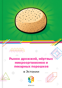 Рынок дрожжей, мёртвых микроорганизмов и пекарных порошков в Эстонии